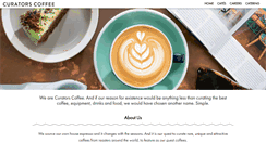 Desktop Screenshot of curatorscoffee.com